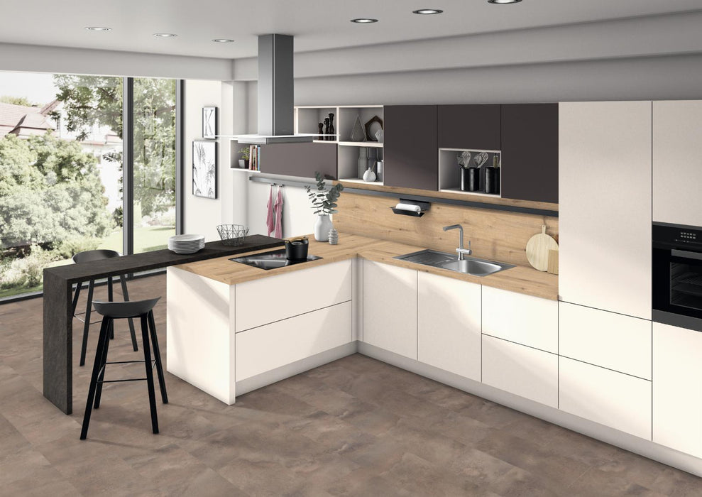 EGGER U220 ST9 Soft Beige application render in a finished interior