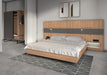 EGGER H1715 ST12 Parona Walnut application render in a finished interior