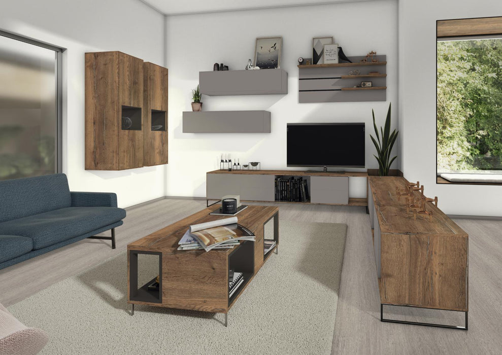 EGGER U961 ST7 Graphite Grey application render in a finished interior