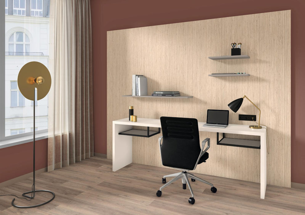 EGGER U702 ST9 Cashmere Grey application render in a finished interior