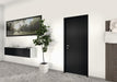 EGGER U999 ST19 Black application render in a finished interior