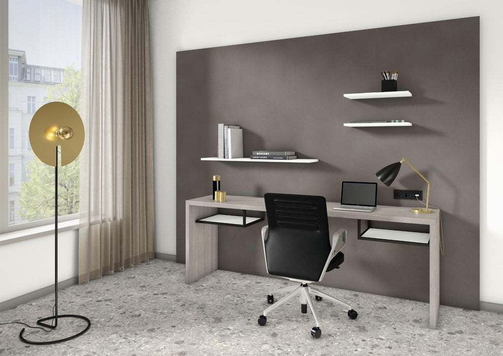 EGGER H3197 ST19 Medium Grey Fineline application render in a finished interior